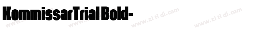 KommissarTrial Bold字体转换